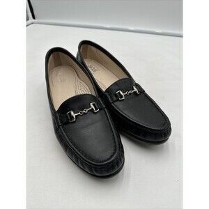 SAS Size 9.5 N Tripad Comfort Metro Black Leather Loafers Women